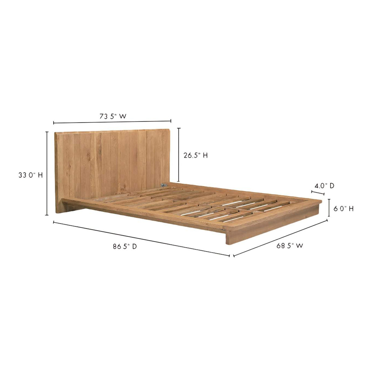 RP-1040-24-0 Plank Queen Bed