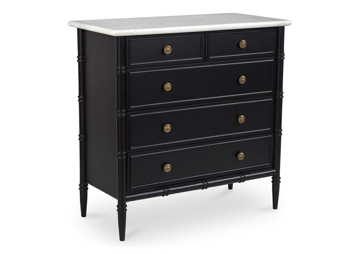 RP-1060-02 Eleanor 5 Drawer Chest Black