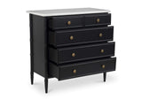 RP-1060-02 Eleanor 5 Drawer Chest Black