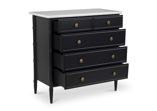 RP-1060-02 Eleanor 5 Drawer Chest Black