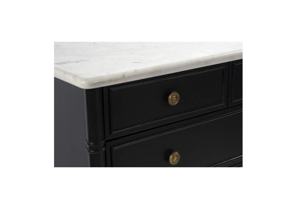 RP-1060-02 Eleanor 5 Drawer Chest Black