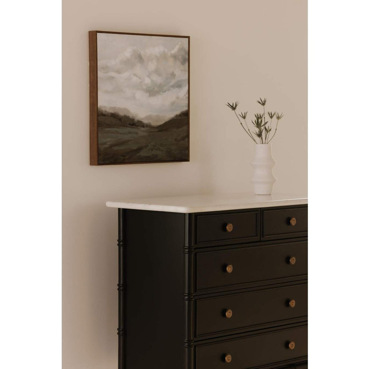 RP-1060-02 Eleanor 5 Drawer Chest Black
