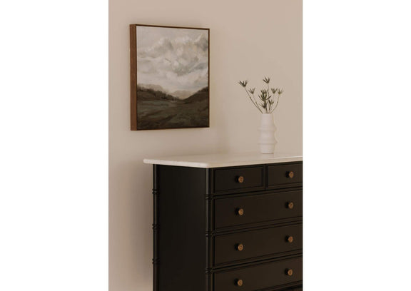 RP-1060-02 Eleanor 5 Drawer Chest Black
