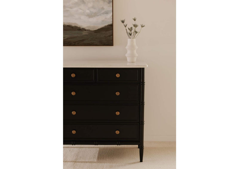 RP-1060-02 Eleanor 5 Drawer Chest Black