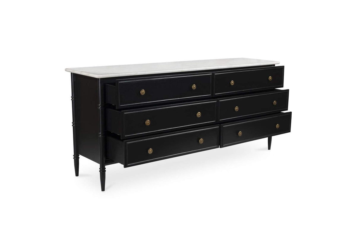RP-1061-02 Eleanor 6 Drawer Dresser Black