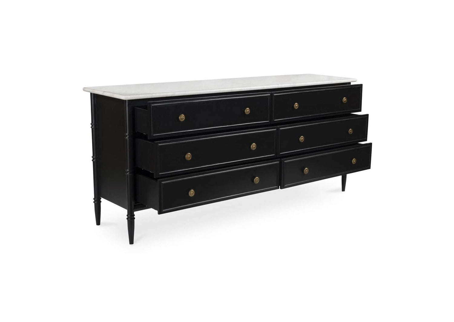 RP-1061-02 Eleanor 6 Drawer Dresser Black
