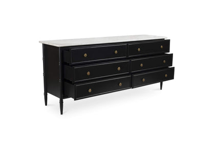 RP-1061-02 Eleanor 6 Drawer Dresser Black