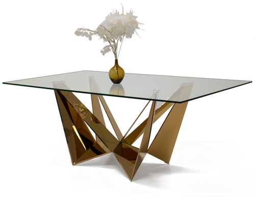 Rose Glass Dining Table