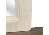 HH-4750-320 Sunset Trading Rustic French Mirror | Distressed White and Brown Solid Wood