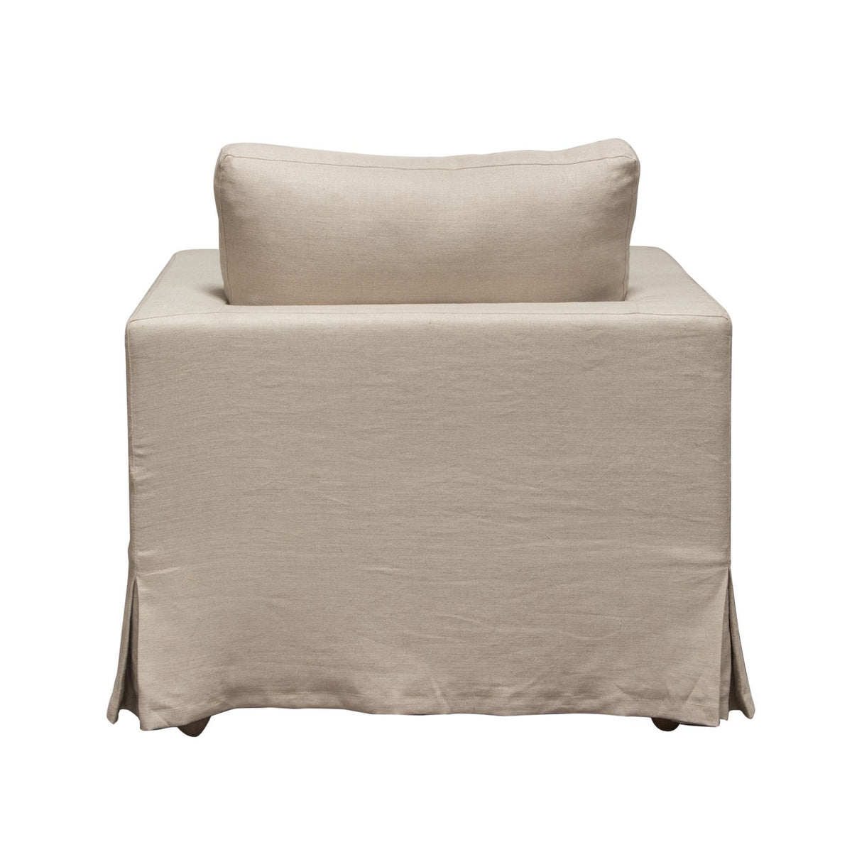 Savannah Slip-Cover Chair in Sand Natural Linen