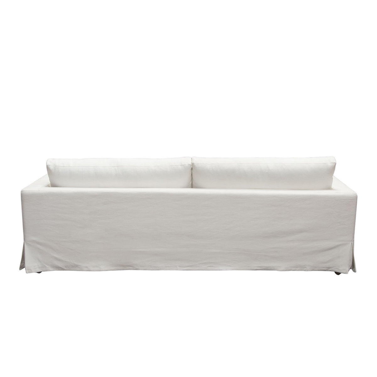 Savannah Slip-Cover Sofa in White Natural Linen