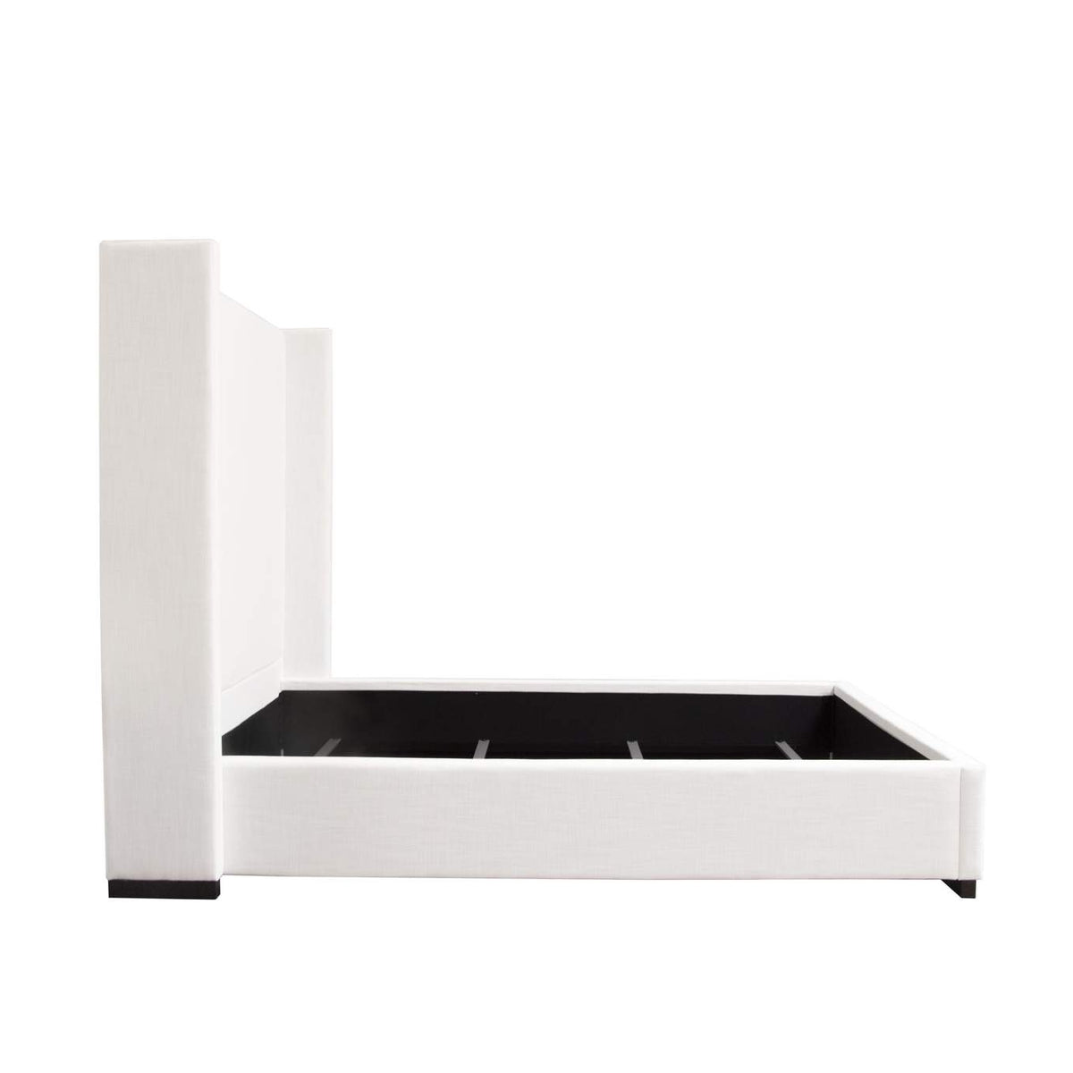 SEATTLEWHQUBED Seattle Queen Bed With Vintage Wing In White Linen