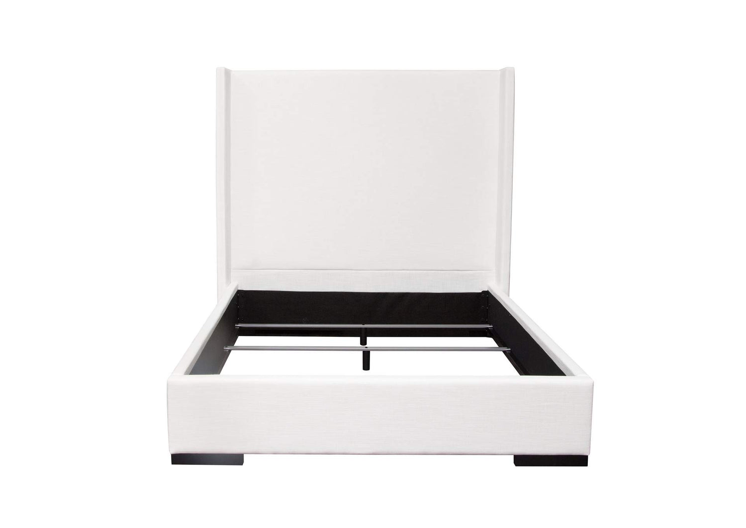 SEATTLEWHQUBED Seattle Queen Bed With Vintage Wing In White Linen