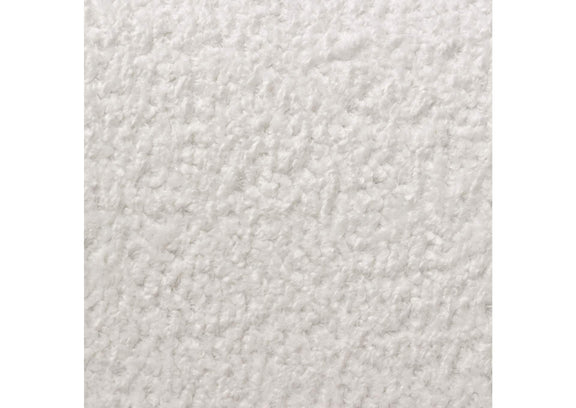 SIMONESOWH Simone Curved Sofa In White Faux Sheepskin Fabric