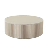 Siren 42" Round Wood Cocktail Table
