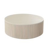 Siren 42" Round Wood Cocktail Table