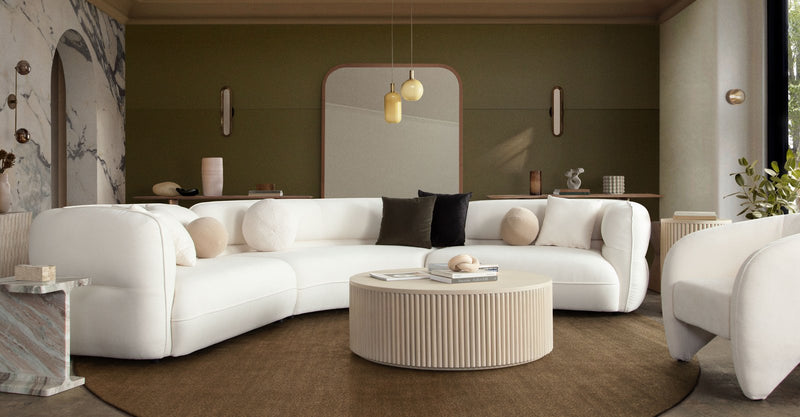 Siren 42" Round Wood Cocktail Table