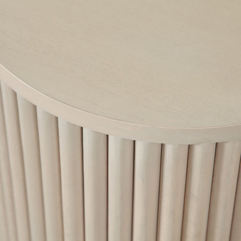 Siren 18" Round Wood End Table