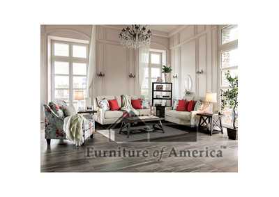 Nadene Beige Sofa and Loveseat