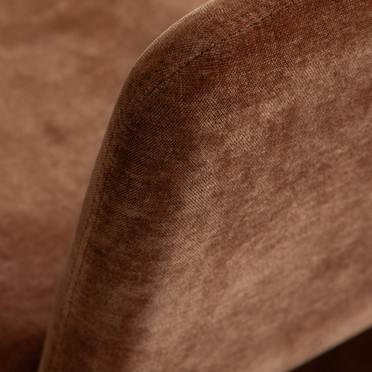 Sona Dining Chair in Amber (Burnt Orange) Fabric