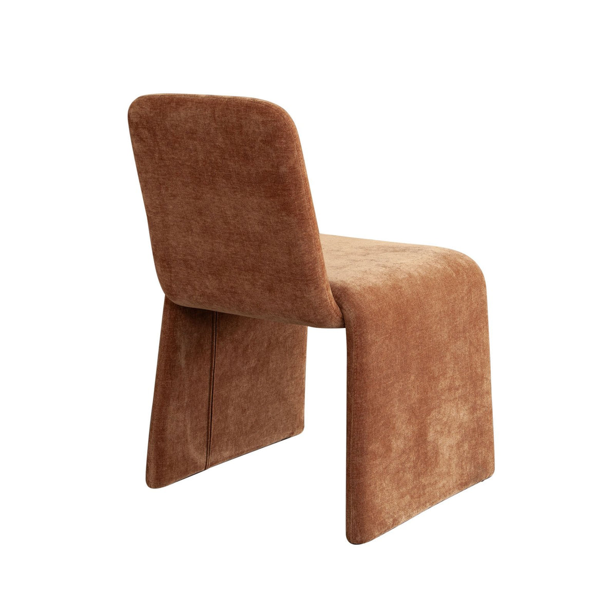Sona Dining Chair in Amber (Burnt Orange) Fabric