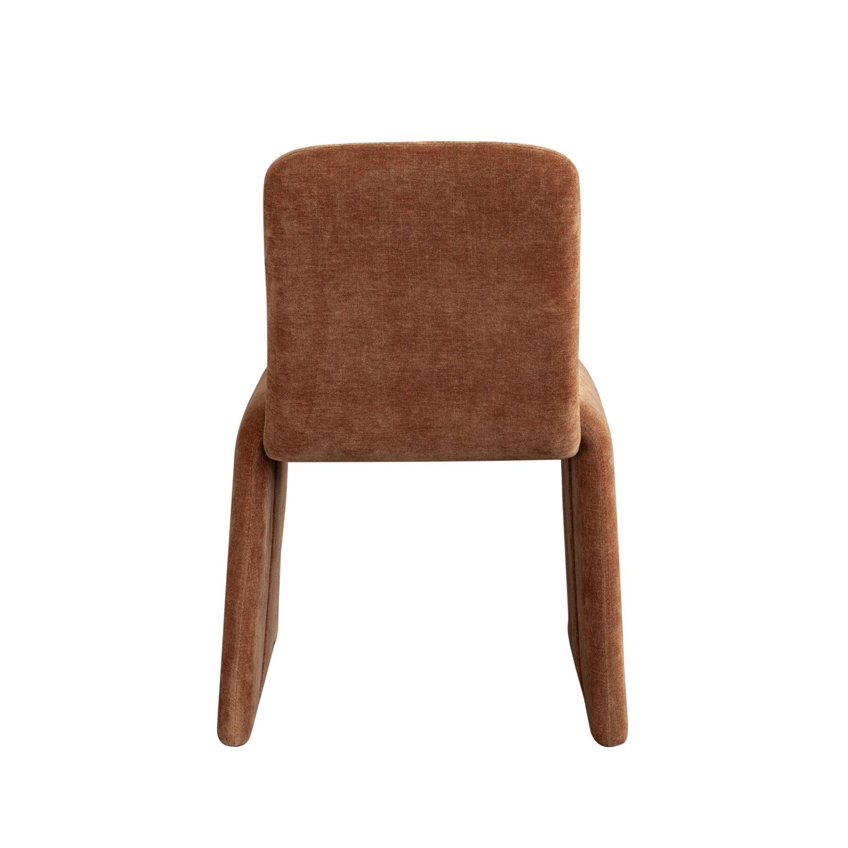 Sona Dining Chair in Amber (Burnt Orange) Fabric
