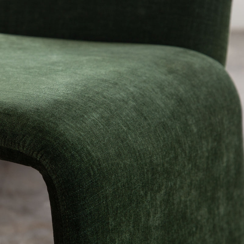 Sona Dining Chair in Spruce Green Fabric