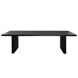 Sonoma 110" Wood Dining Table in Black Finish