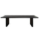 Sonoma 110" Wood Dining Table in Black Finish