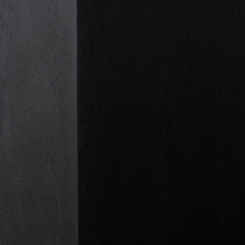 Sonoma 110" Wood Dining Table in Black Finish