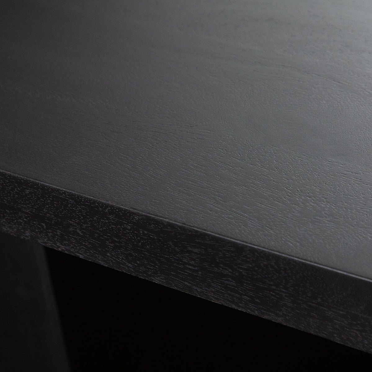 Sonoma 110" Wood Dining Table in Black Finish
