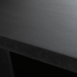 Sonoma 110" Wood Dining Table in Black Finish
