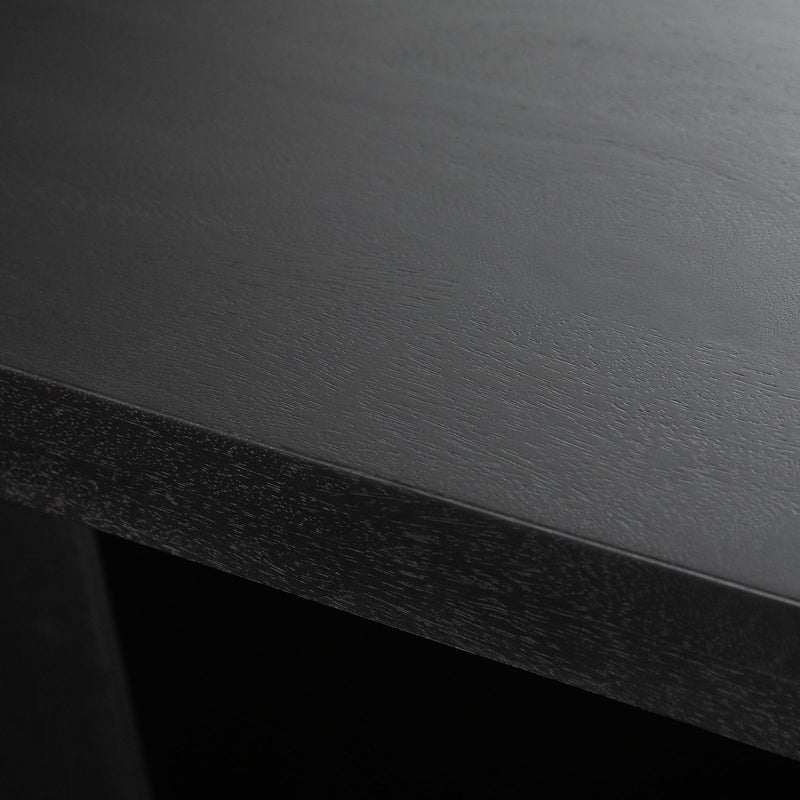 Sonoma 110" Wood Dining Table in Black Finish