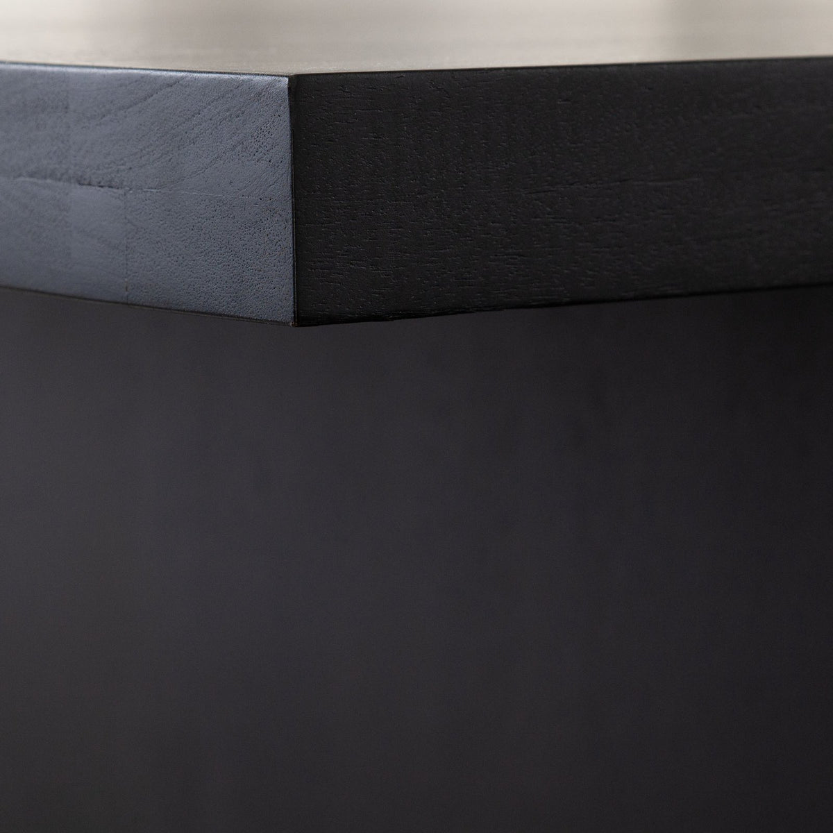 Sonoma 110" Wood Dining Table in Black Finish
