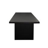 Sonoma 110" Wood Dining Table in Black Finish
