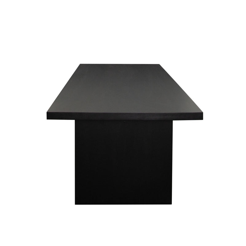 Sonoma 110" Wood Dining Table in Black Finish