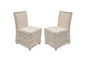 Sonoma 2-Pack Dining Chairs with Wood Legs and Sand Linen Removable Slipcover by Diamond Sofa