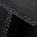 Spectre Black Slat Stone Accent Table