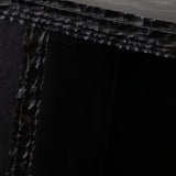 Spectre Black Slat Stone Accent Table