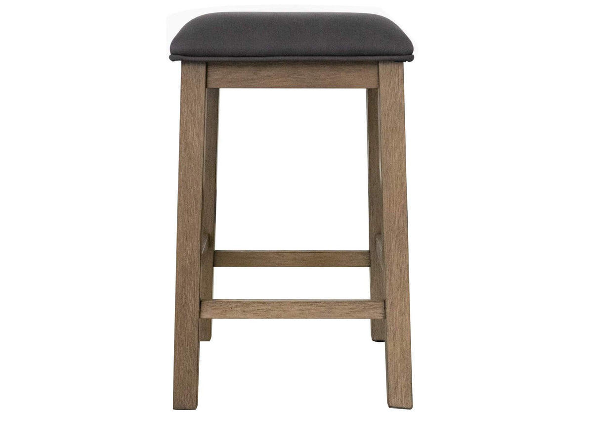 ED-D18620TCB-3P Sunset Trading Saunders 3PC Narrow Rectangle Console Bar Table Set with Charging Station | Storage Drawers Glass Stemware Wine Rack USB Power Strip | 2 Backless Stools | Brown Acacia Wood | Accent Sofa Table for Kitchen Dining Living Room