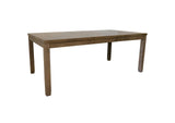ED-D18620TB-4S-5P Sunset Trading Saunders 5PC Extendable Dining Table Set | 4 Slat Back Chairs | Brown Acacia Wood