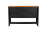 DLU-1122-SB-BCH Sunset Trading Selections Sideboard with Large Display Shelf | 3 Drawers 2 Storage Cabinets | Antique Black and Cherry