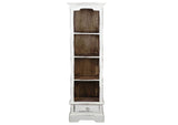CC-CAB1917TLD-WWRW Sunset Trading Cottage Narrow Bookcase | Distressed White