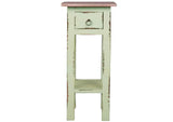 CC-TAB1792TLD-BHLW Sunset Trading Cottage Narrow Side Table | Distressed | Bahama | Limewash