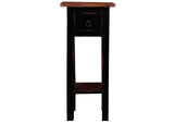 CC-TAB1792TLD-ABRW Sunset Trading Cottage Narrow Side Table | Antique Black | Raftwood