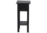 CC-TAB1792LD-AB Sunset Trading Cottage Narrow Side Table | Distressed | Antique Black