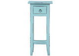 CC-TAB1792LD-BB Sunset Trading Cottage Narrow Side Table | Beach Blue