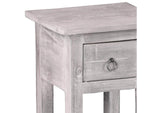 CC-TAB1792LD-SW Sunset Trading Cottage Narrow Side Table | Distressed Light Gray