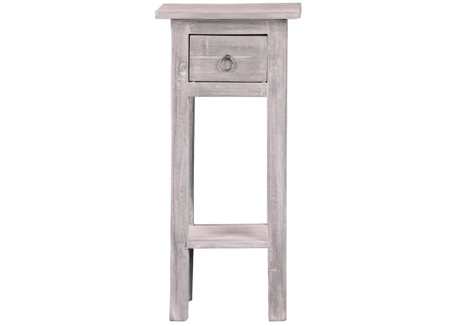 CC-TAB1792LD-SW Sunset Trading Cottage Narrow Side Table | Distressed Light Gray