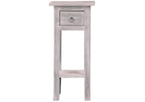 CC-TAB1792LD-SW Sunset Trading Cottage Narrow Side Table | Distressed Light Gray